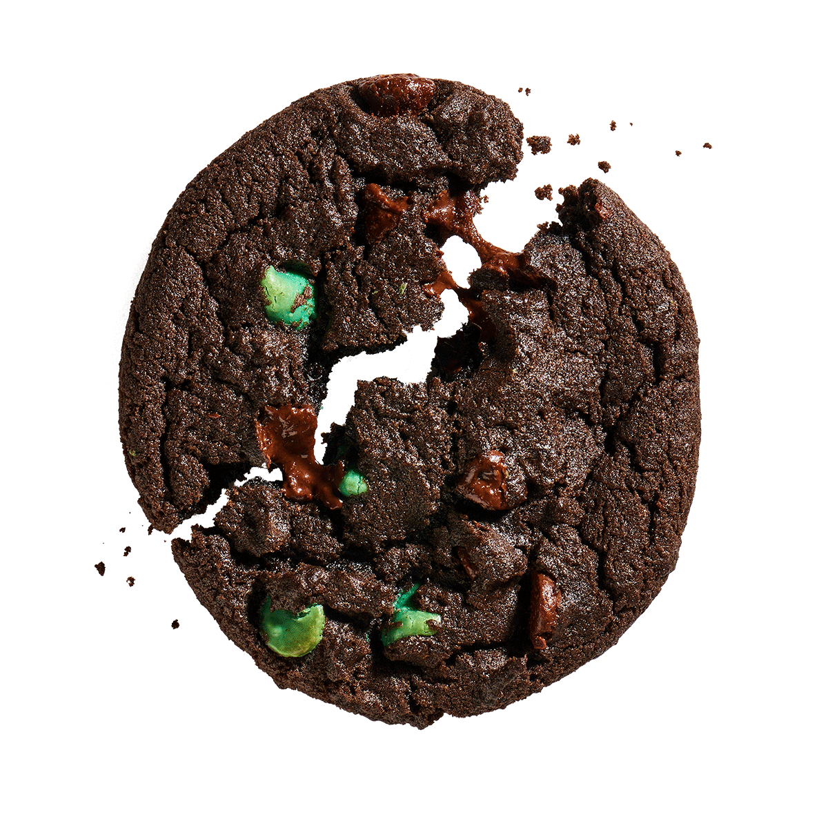 Mint double-chocolate cookie